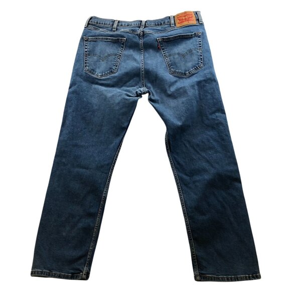 Levis Mens Jeans Size 38x30 505 Straight Leg Classic Casual Denim Relaxed Fit - Picture 2 of 12